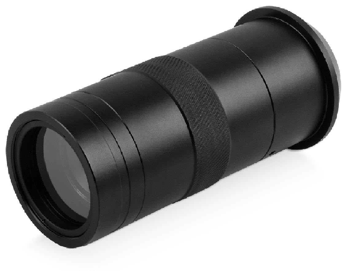 100X Microscope Lens for Raspberry Pi, C/CS-Mount, 0.12X ~ 1.8X Optical Magnification, Compatible with Raspberry Pi HQ Camera