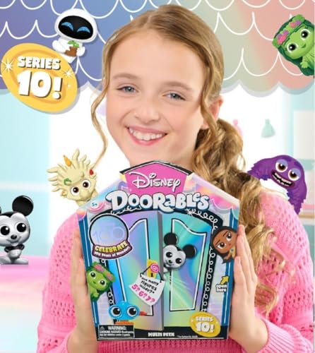DOORABLES Disney, Estuche Multi Peek con 5, 6 o 7 Figuras sorpresas, Nueva Serie Disney 100, 80 Personajes coleccionables, Modelos aleatorios, Juguetes para niños a Partir de 5 años, DRB15
