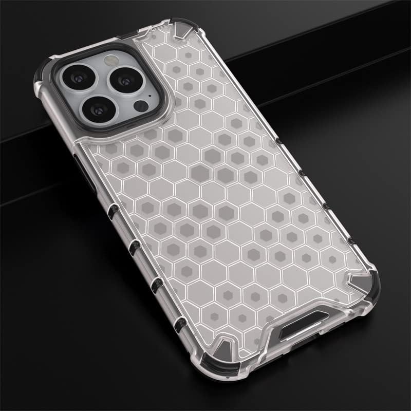 Image of Prime Retail Hard PC Back Case Cover for iPhone 13 Pro Max Anti Slip Ultra Thin Shockproof Reinforced Corners (Transparent)