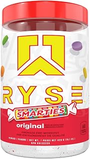 Ryse Core Series Loaded Pre Workout - High Stim Pre-Workout, Pump, Energy, Strength, 390mg Caffeine, 4.5 Grams Pure L Citrulline, 30 Servings Per Container (Smarties)