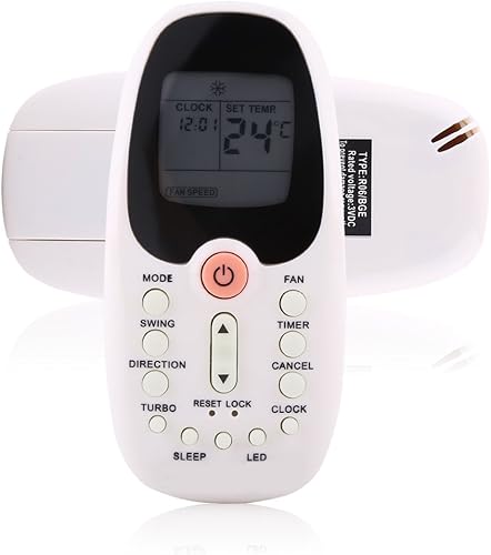 Miniatura 8 de Fosa de repuesto para Midea, komeco, Comfee aire acondicionado mando a distancia funciona para R06Bge, r09bBge, r09bBGCE, R06BG, r09CBge