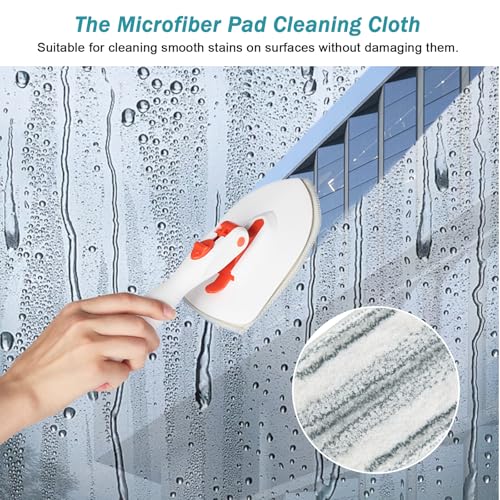 Roxanex 3-in-1 Badezimmer-Wannenfliesenschrubber, 5 Scheuerbürsten, verbesserte Duschreinigungsbürste für Badewanne, Boden, Wand, Küche, Nassraum, Auto, Sockelleiste, ausziehbarer 130 cm langer Griff