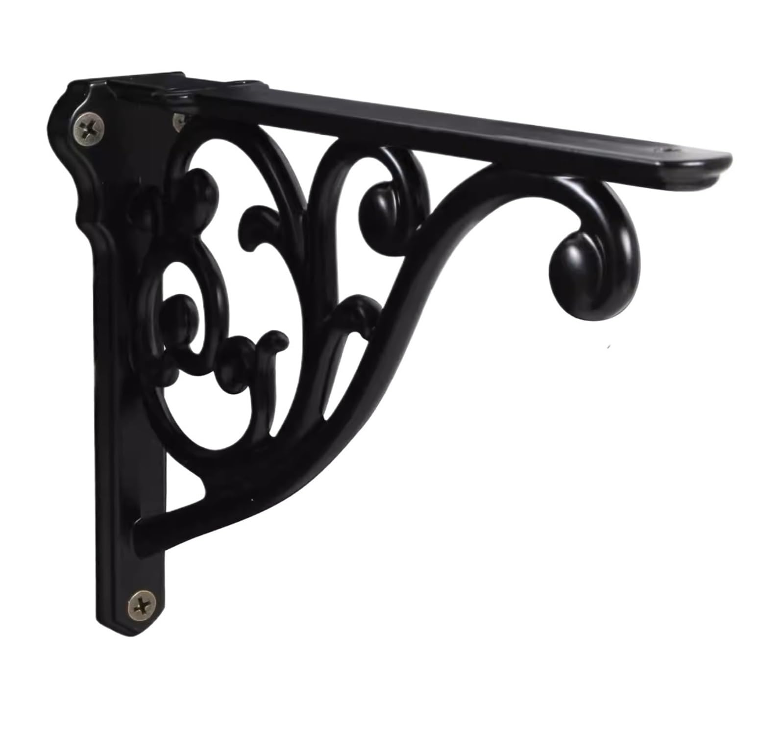 2Pcs Zinc 8" F Shaped Floating Shelf Bracket for Floating Shelves