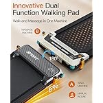 FUNRAY Versatile Walking Pad Treadmill with Incline - Dual-Sided Under Desk Treadmill with Foot Massage,2 in 1 Walking Machine for Home/Office with 330LBS Weight Capacity - Image 2