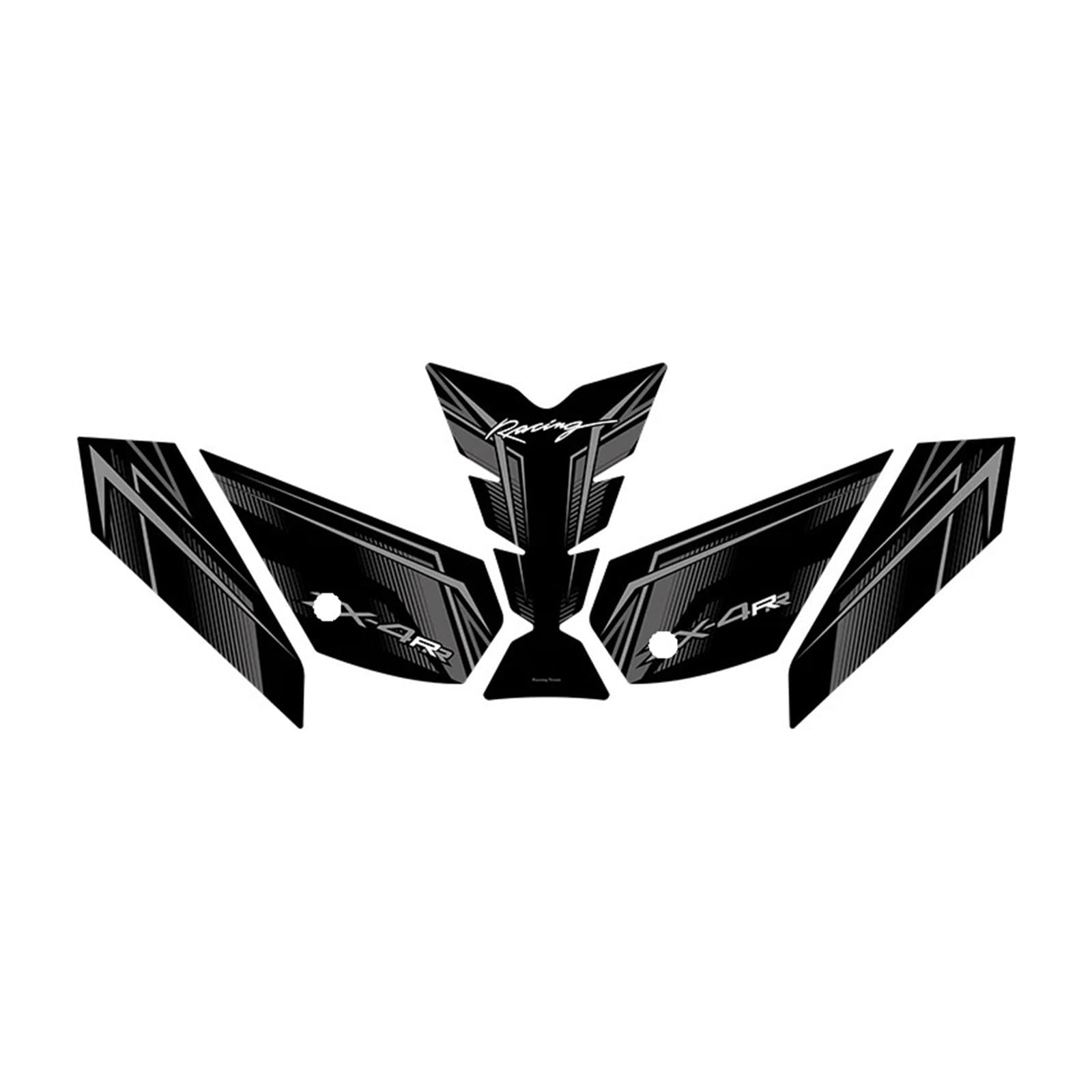 for Kawas&AKI ZX4R 4RR Motorcycle Accessories Gas Fuel Pad Decoration Refit Decals of Fuel Tank Protection Stickers Kits Fuel Tanks Pads