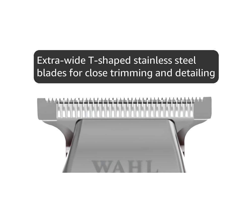 Wahl 5 Star Corded Trimmer, Professional Hair Trimmers, Wide T Blade, for Barbers, Zero Overlap, Outlining and Shaping, Stainless Steel Blade, Hair Cutting kit