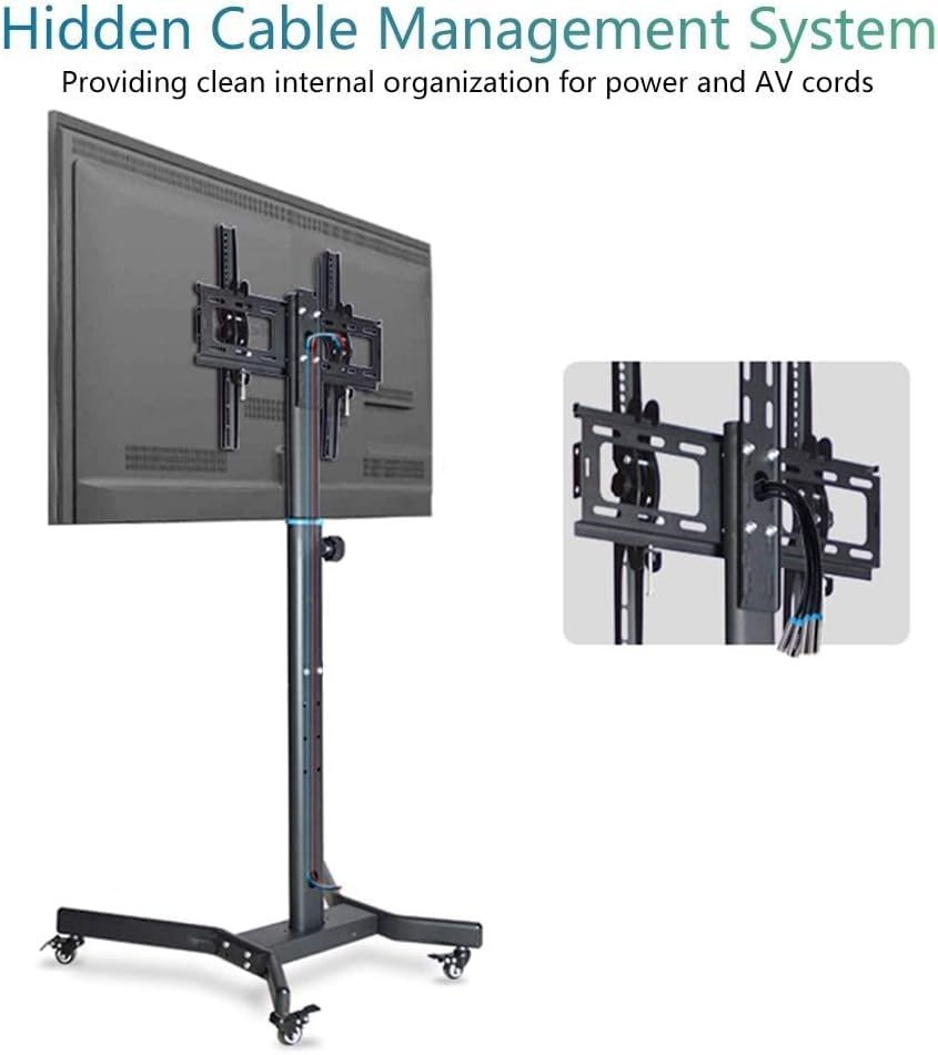 Soporte móvil para TV ajustable con ruedas carga 35 kg miniatura 5