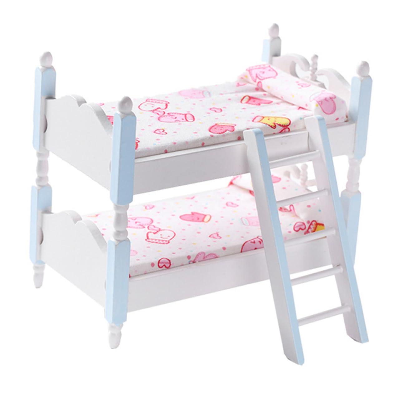 Lit Superposé Miniature En Bois 1/12 Pour Maison De Poupée - Mobilier Toyvian Pour Enfants Garçons Et Filles