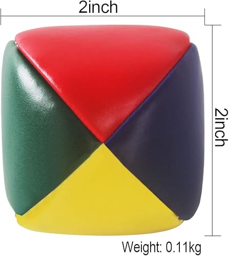 Miniatura 6 de Paquete de 6 bolas de malabares suaves para principiantes, juego a granel para malabaristas, niños y adultos