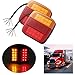 2pcs LED Feux Arriere de Remorque, 12V Lampe de Remorque 26LED ont une Durée de Vie de 5 Millions D'heures pour Remorque Caravane Camion Tracteur Van