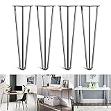 4PCS Set Tischständer: Einfaches Design mit 2/3 Streben, Länge der Füße erhältlich 35cm / 45cm / 71cm, Dicke 10mm, Sie geben auch 20 Standard-Befestigungsschrauben + 4 Fußschutz.