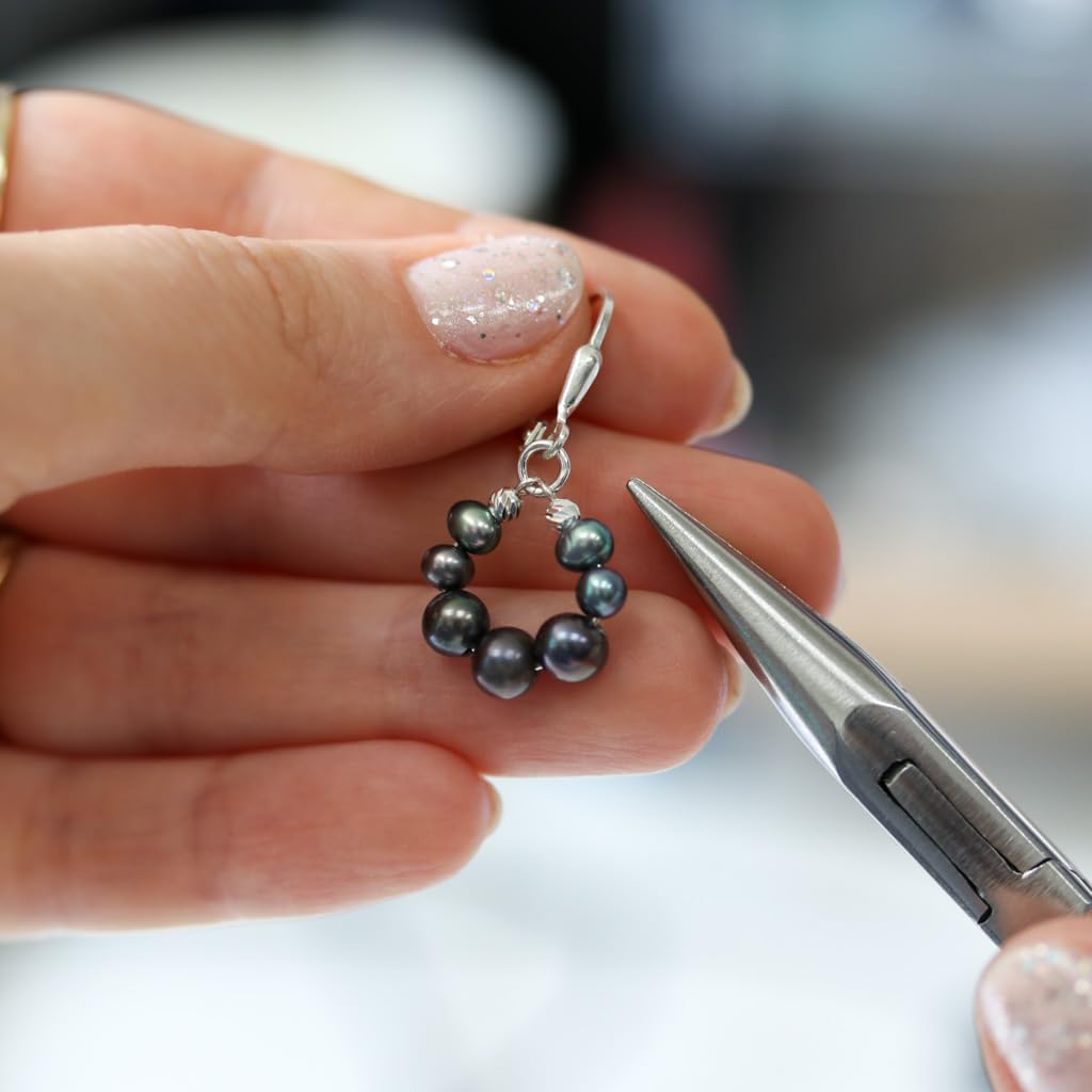 925 Sterling Silver Gemstone Earrings for Women - Beaded Birthstone - Sterling Silver Leverback Earrings - Silver Drop Earrings for Women - Formal Earrings - Birthstone Earrings for Women - Image 7