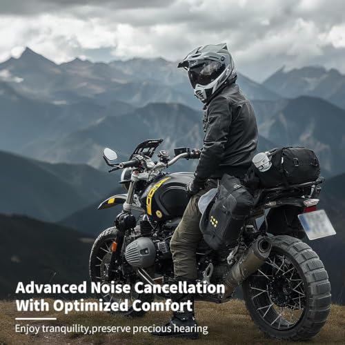 Image of Motorcycle Ear Plugs Wind Noise,45db Moto Earplugs Riding,Motorcycle Hearing Protection,Reusable Wind Noise Cancelling Earplug for Motorbike,Touring,Racing,Riding,Sleep,Concerts (White)