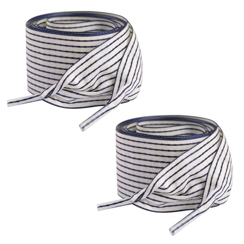 1.57 Inch Wide Ribbon Shoelaces Nylon Striped Flat Shoe Laces Fashion Satin Laces for Sneakers Boots3