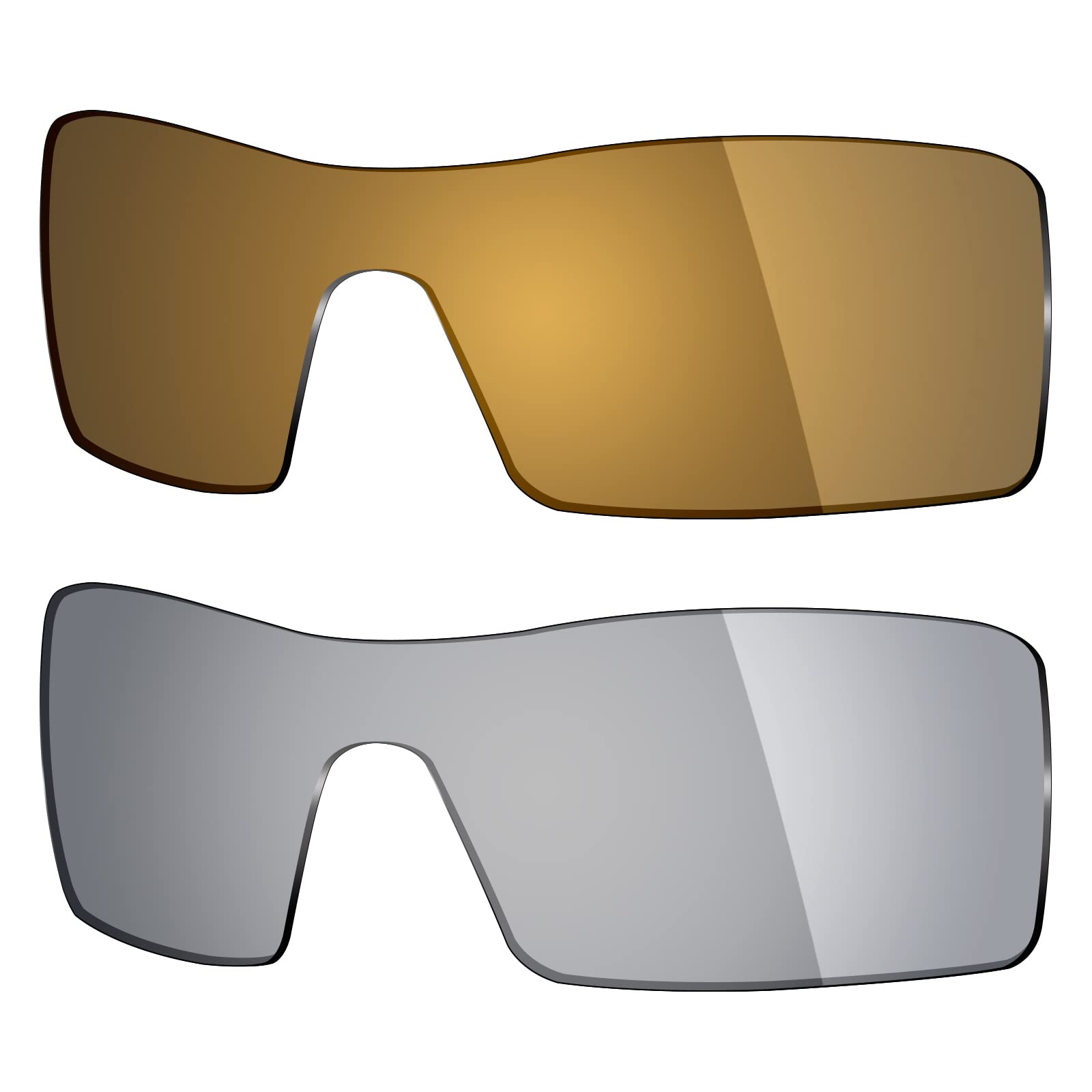 Mryok 2 Pair Polarized Replacement Lenses for Oakley Oil Rig Sunglass - Options