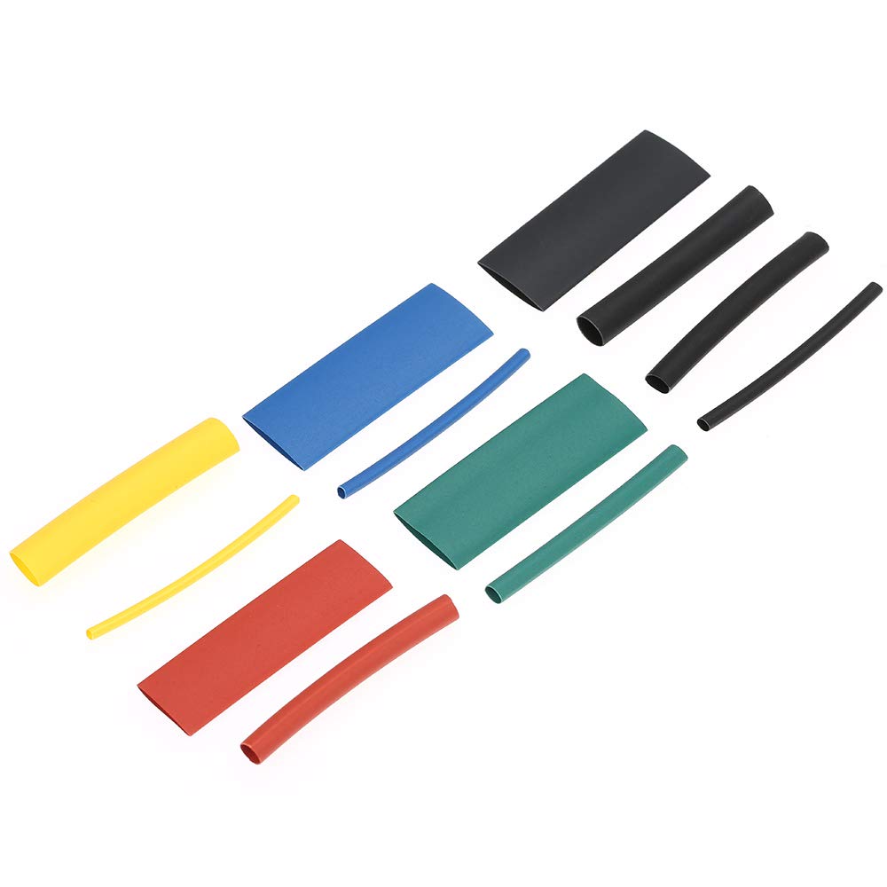 Andoer Heat Shrink Tubing Insulation Shrinkable Tubes Assortment Ratio 2: 1 Wire Cable Sleeve Kit with Box (5 Colors/8 Sizes) 530 Pieces
