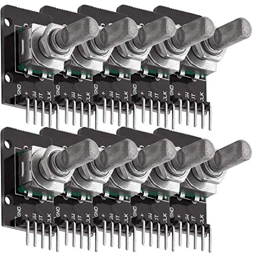 AZDelivery 10 x KY-040 Drehwinkelgeber Drehgeber Rotary Encoder Modul compatibel met Arduino Inclusief E-Book!