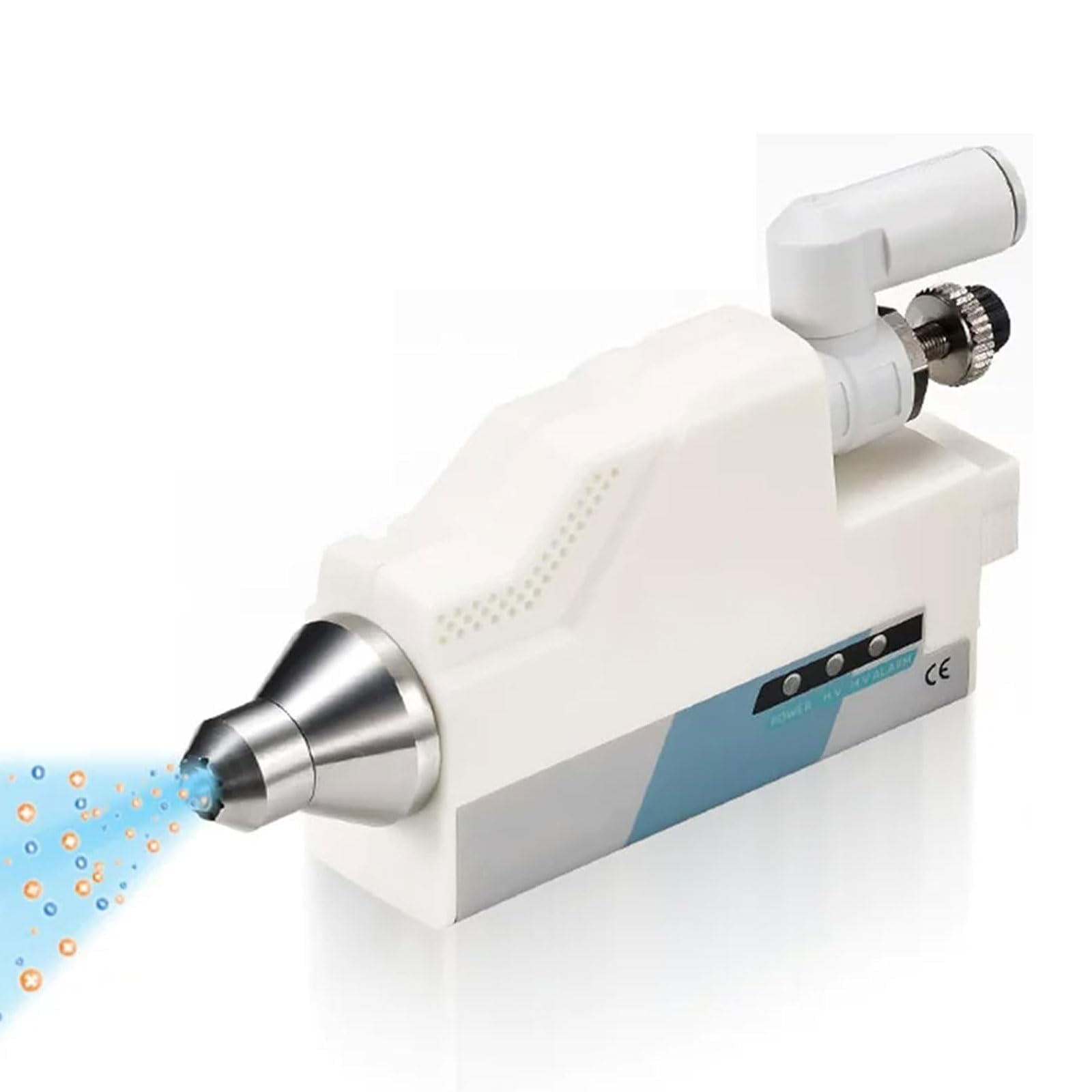 Boquilla de aire ionizante, eliminador estático de alta frecuencia con aguja de aleación de tungsteno, válvula reguladora y luz indicadora, requiere compresor de aire, para reparación electrónica