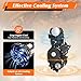 AOWUAEG 125cc 4-Stroke ATV GO Kart Engine Motor Replacement Kit,Air Cooled Semi Auto Transmission,with Reverse Electric Start Engine,Single Cylinder Air Cooling Motor, for Upgrading 50cc-110cc ATVs