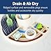 Dr. Brown's 2-in-1 Dry & Prep Silicone Mat, Silicone Baby Bottle Drying Mat with Removable Pegs for Baby Essentials, Built-in Bottle Prep, BPA-Free