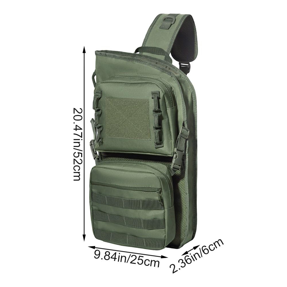 Carquois Dorsal Multifonctionnel Léger pour Le Tir À l'arc, À Double Usage, Pliable Compact, avec Poche De Suspension Système Molle.
