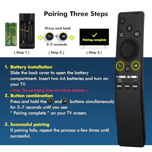Image of for Samsung Remote BN59-01385A Replacement with Voice Function, Compatible with 2018-2025 All Samsung TVs Frame /QLED /Neo QLED /LCD /UHD /SUHD /HDR /Crystal, 8K,4K Smart TV Remotes