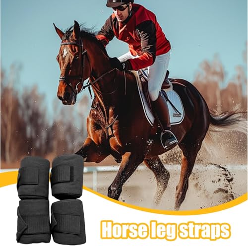Enveloppes de jambe pour chevaux assurant le soutien des tendons en coton de qualité