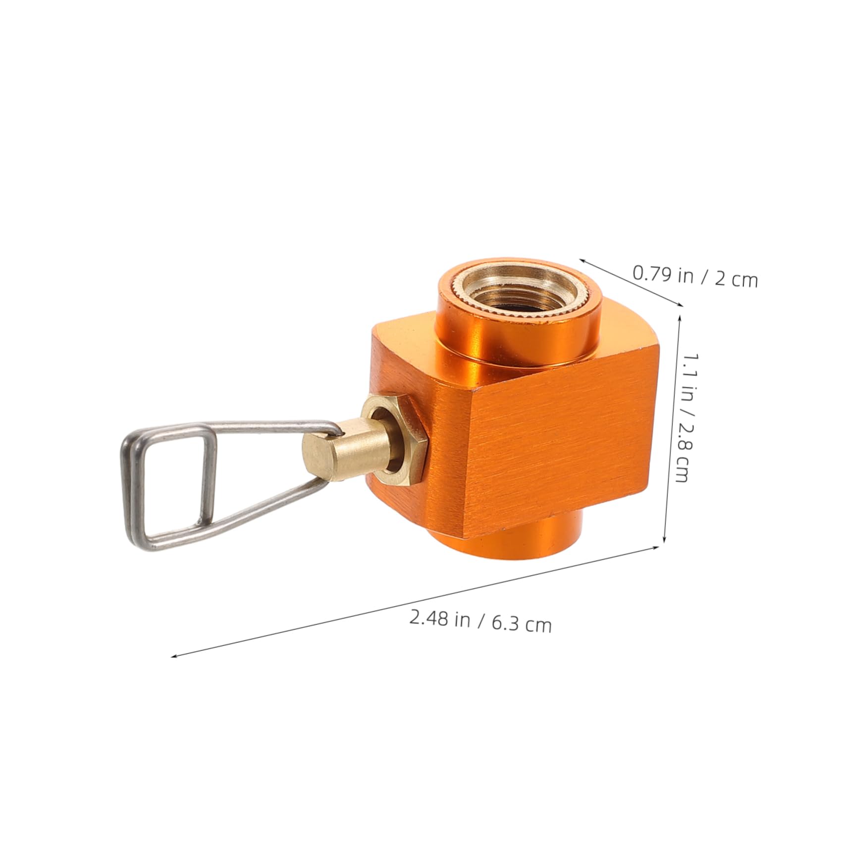 KICHOUSE Outdoor Propane Tank Adapter Isobutane Canister Refill Valve for Camping Stoves Gas Valve Adapter Gas Tank Converter