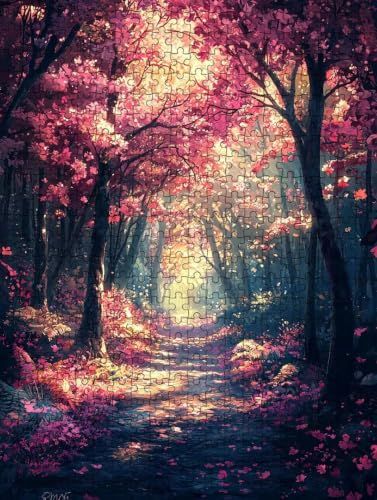 Puzzle de 2000 piezas de árboles forestales como juego educativo y regalo original para adultos
