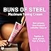 SteelFit Maximum Toning Cellulite Cream, Buns of Steel - Skin Firming & Tightening Body Lotion with Caffeine for Stretch Marks - Anti-Cellulite Remover Treatment for Booty, Thighs, Legs & Glutes