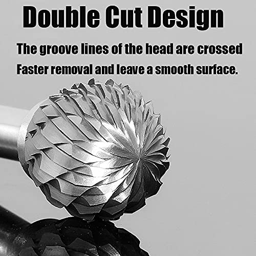 Fotybei OVERTONE Tungsten Carbide Rotary Burr Set For Dremel, 10Pcs Carbide Double Cut Carving Burr Bits With 1/8 Inch Shank Rotary Tool Accessories For Woodworking, Engraving, Drilling, Steel Metal Working thumb #2