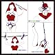 Prosixtoy Sex Bondage Seil BDSM Fesseln Seil - 3x10M Baumwollseil Sex Seil Set für BDSM Anfänger, 8MM Shibari Seile Sex Bondage Fesselungsset Fetisch SM Spiel Sexspielzeug für Frauen Paare (Violett)