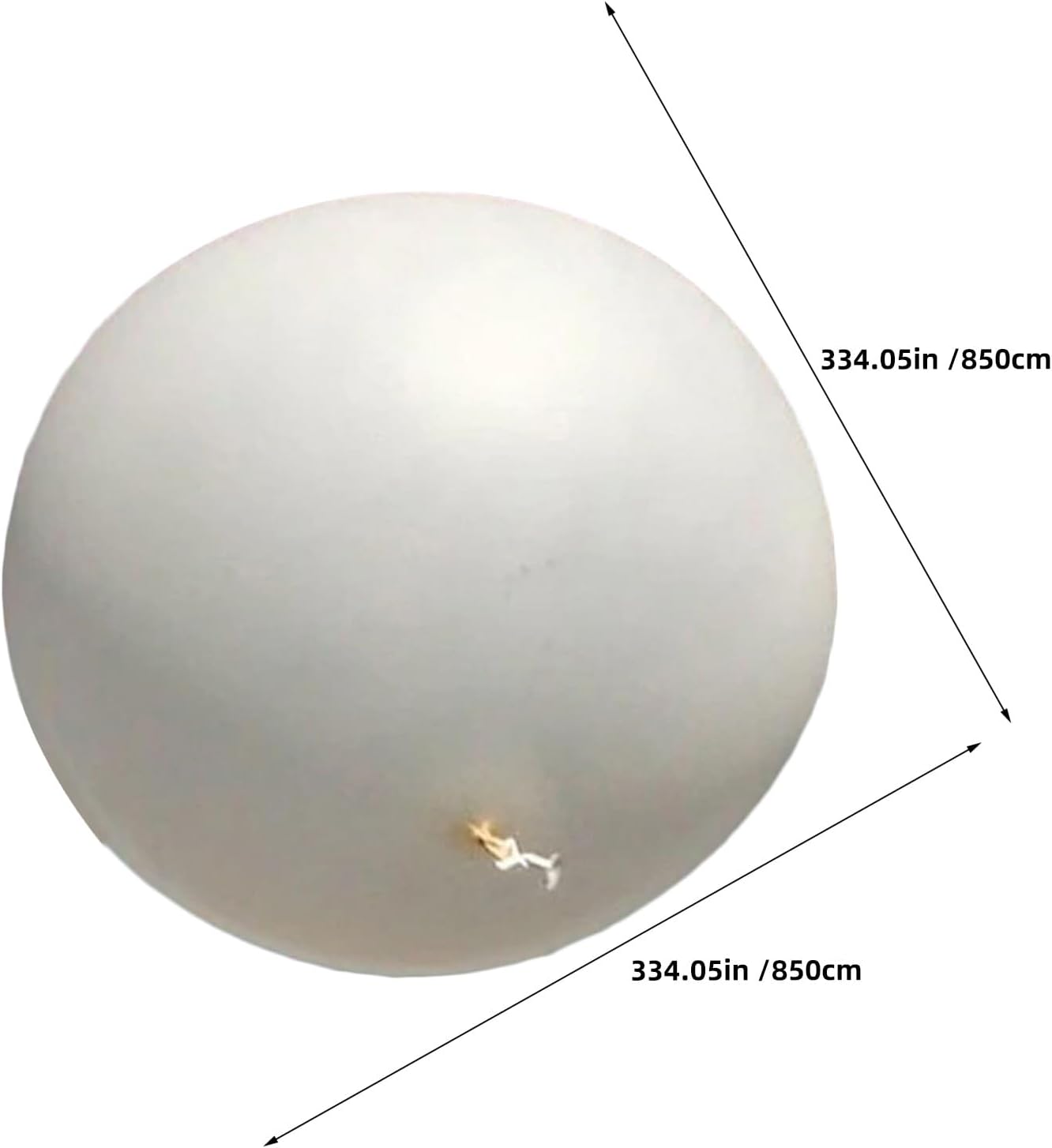 Professional Weather Balloon 334inch/1000g For Meteorological Investigation Creative Entertainment Toys Huge Inflatable Birthday Decor For Drawing Doodling (White)