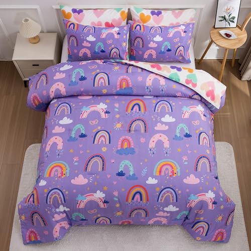 Btargot Lightweight Soft 3 Piece Rainbow Comforter Set 2