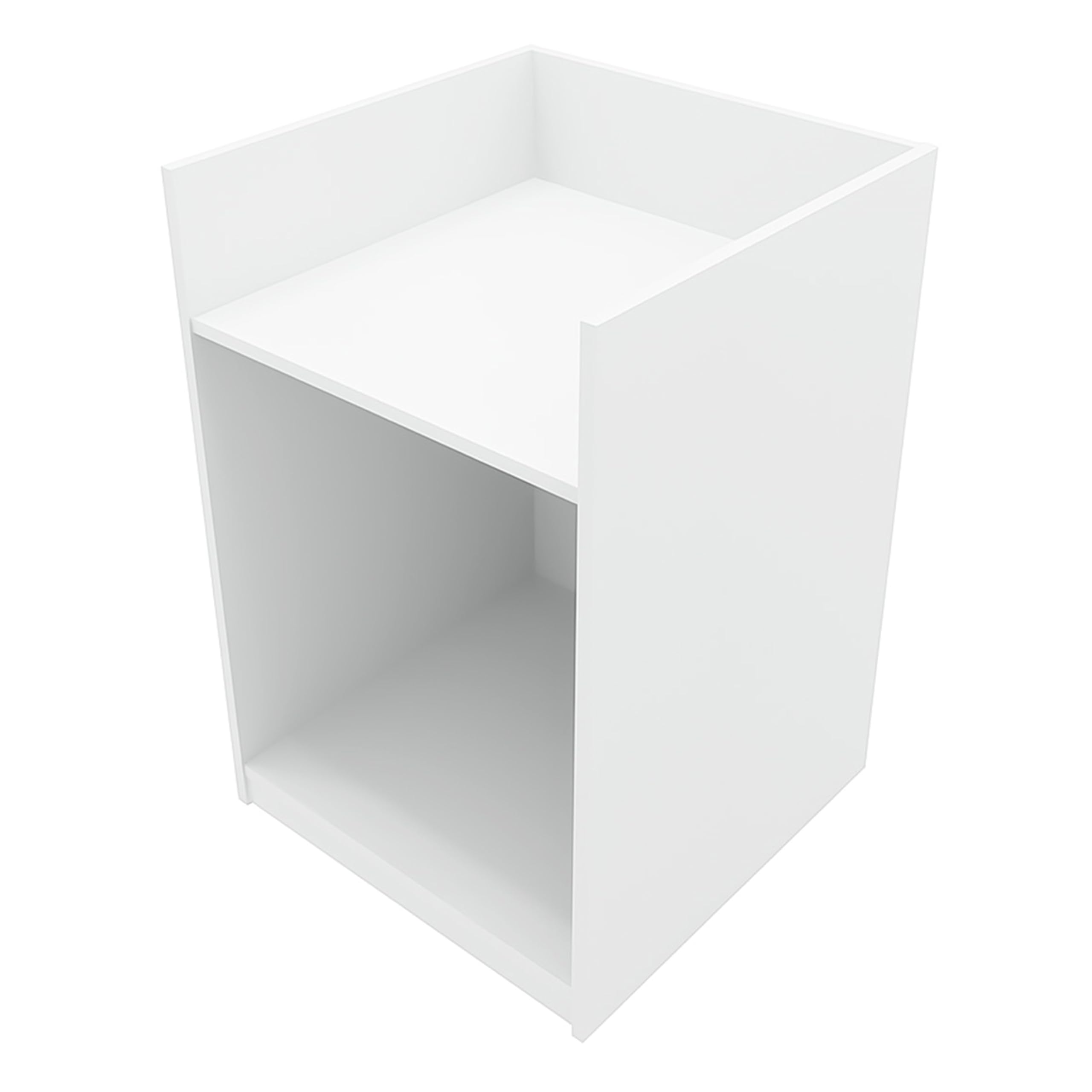 Set Banconi Bianco con LED Gravity B900 C900 CM60 TB60 - Vetrina con Serratura, Chiavi, Ante Scorrevoli, Mobile Cassa, Espositori Angolari Illuminati per Abbigliamento, Gioielli e Accessori