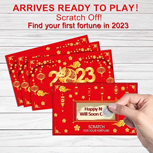 36 Count Chinese New Year Scratch Off Fortune Cards With 36 Red Envelopes,Year Of The Rabbit Fortune Cards Spring Festival Lucky Fortune Cards Game For Kids Adults New Year Eve Party Favors - 6 Styles #TOP3