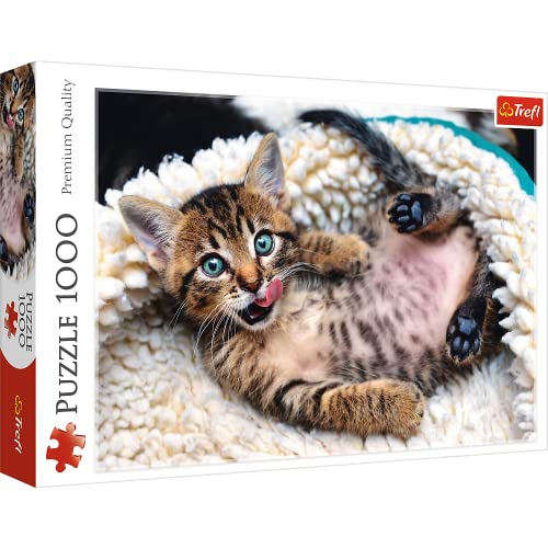 Trefl 916 10448 EA 1000pcs Kitten, Coloured, Chat Joyeux