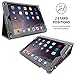 Snugg iPad Air 2 Case - Smart Cover with Kick Stand (Gray Leather) for Apple iPad Air 2 (2014)