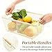 Noamus 3 Pack Metal Mesh Baskets with Wood Handle, Iron Storage Organizer Basket, Cream White Wire Countertop Baskets for Organizing, Cabinet Pantry Closet Bedroom Kitchen(3 Size)