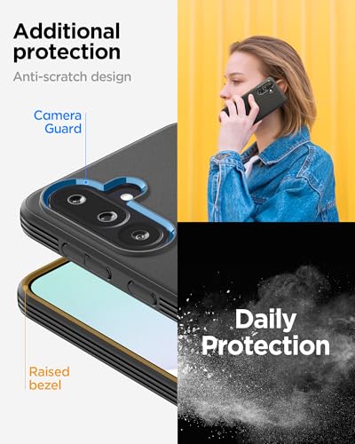 Image of Spigen Essential Sand Blast | Samsung Galaxy M56 5G /F56 5G Case [Air Cushion Protection] [Flexible] Galaxy M56 5G /F56 5G Back Cover | TPU - Matte Black