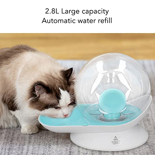 Dispensador automático de agua para mascotas de 2.8L en forma de caracol miniatura 6