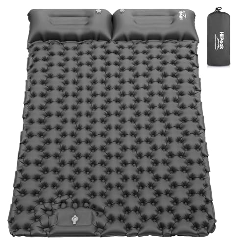 HiiPeak Sleeping Pad - Ultralight Inflatable Sleeping Mat with Built-in Foot Pump, Durable Compact Waterproof Camping Air Mattress for Camping, Backpa