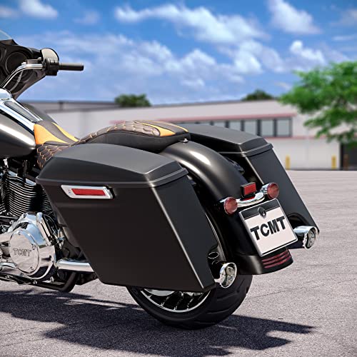 Alforjas rígidas TCMT estiradas 5" con cierre y llaves, para motocicletas Harley Davidson modelos Touring 2014-2024 (par) miniatura 4