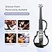 Premium Carbon Fiber Electric Violin Full Size 4/4,Professional Silent Electric Violin for Adults,Teens,Electric Fiddle with Pro Pick up-ZNDS-2304