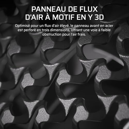 CORSAIR Frame 5000D RS ARGB Boîtier Modulaire Mid-Tower à Haut Débit d'air – 4X Ventilateurs RS Pré-Installés, Système de Support pour Ventilateur InfiniRail – Noir