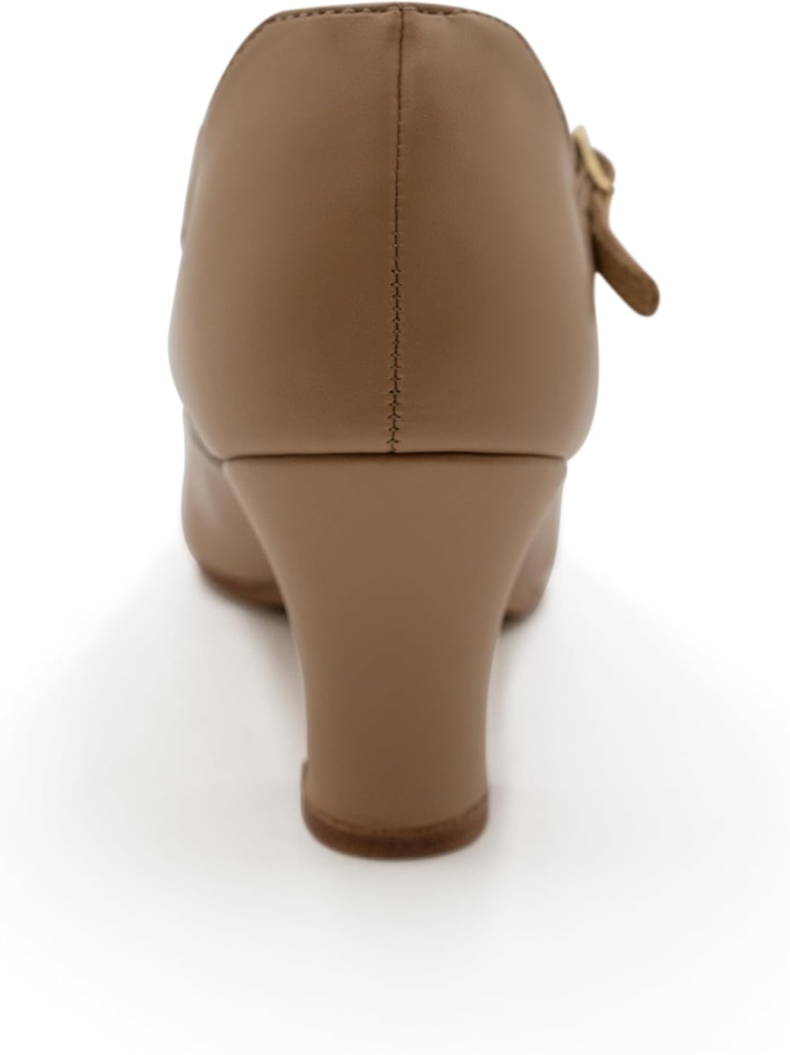 Capezio Jr. Footlight T-Strap Character Shoe, Caramel, 5.5 W - Image 3