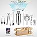 Cocktail Shaker Set Bartender Kit - 11 Pcs Bar Tool Set with Bamboo Stand & All Bar Accessories: Martini Shaker, Strainer,Jigger, Muddler, Mixer Spoon Barware Kit, for Bar, Home Lounge & Party