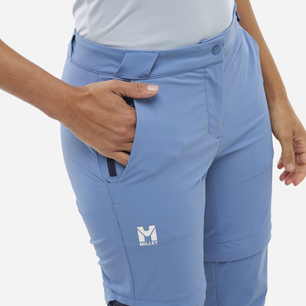 MILLET Pantalon De Randonnée et Trekking 2 en 1 Strech et Convertible, Femme, UBIC Zipp Off