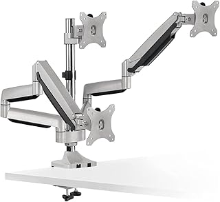 Monitor Stand Triple Monitor Stand Mount 3 Monitor Desk Mount 13-32 Monitor Stand with Clamp Grommet Kit Holds Screen Up to 15 4 Lbs/Arm with 75/100mm VESA Monitor Arm Amazing