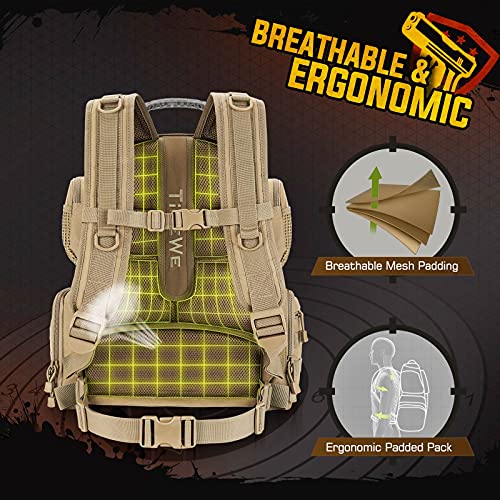 Image of TIDEWE Gun Range Backpack for Handguns, Tactical Shooting Range Bag
